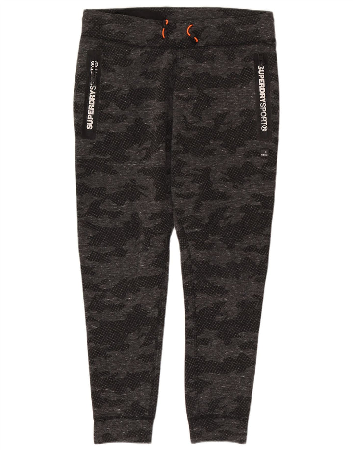 Женский спортивный костюм Superdry с рисунком UK 18 XL, серый камуфляжный полиэстер