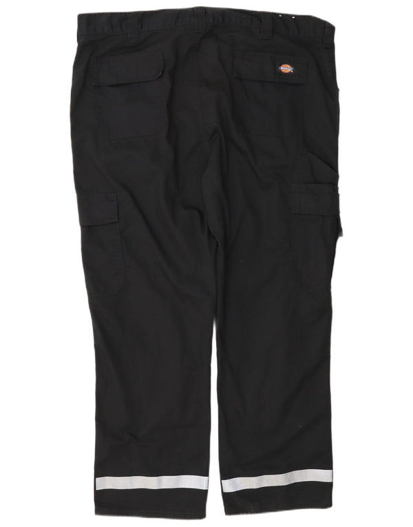 Мужские прямые брюки-карго Dickies W40 L28, черные, полиэстер с цветными блоками