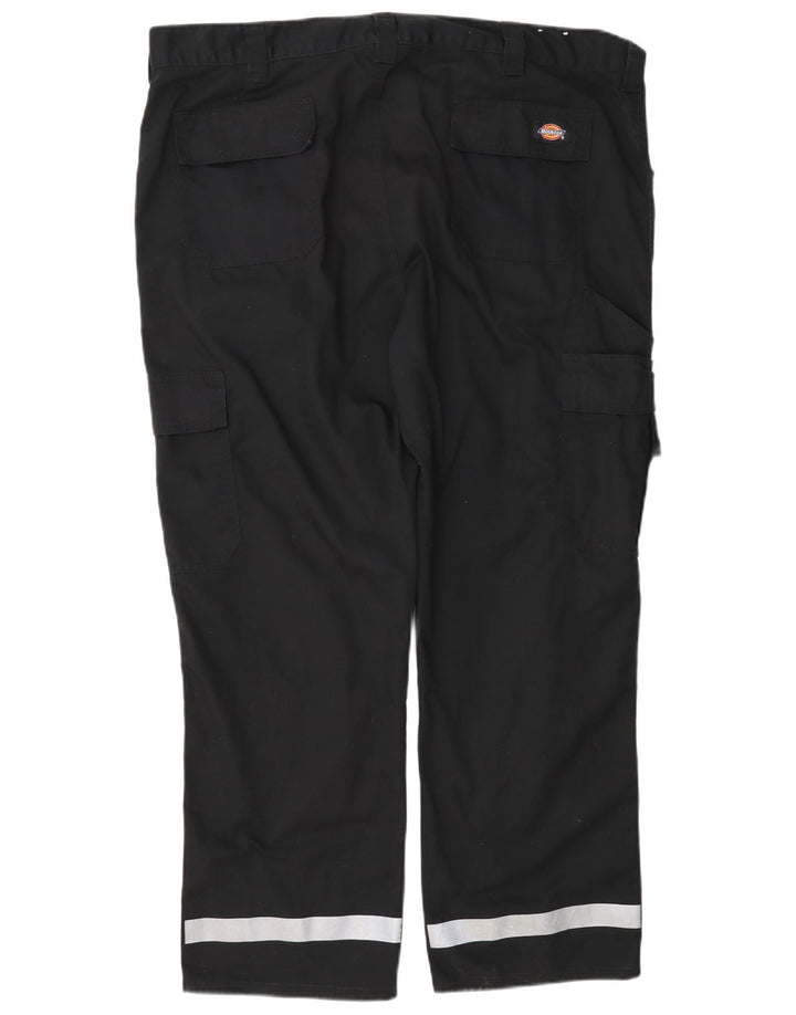 Мужские прямые брюки-карго Dickies W40 L28, черные, полиэстер с цветными блоками