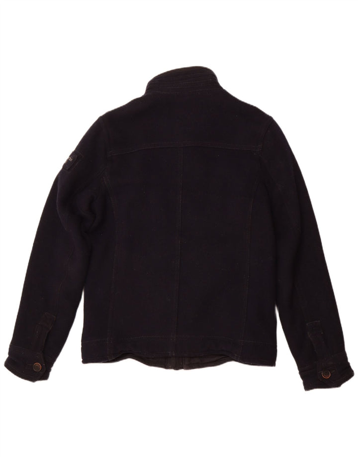 Мужская куртка в стиле милитари Abercrombie & Fitch UK 40, большая, темно-синяя, шерстяная