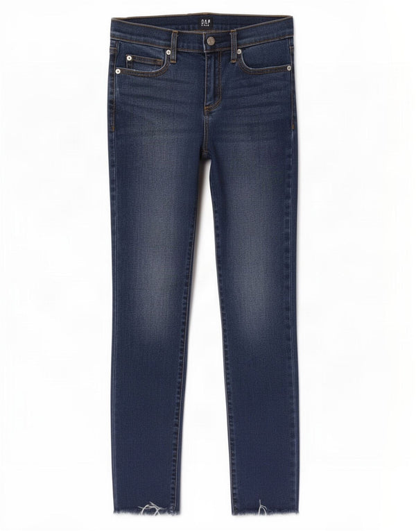 Женские джинсы скинни Gap W27 L29 Темно-синие из лиоцелла
