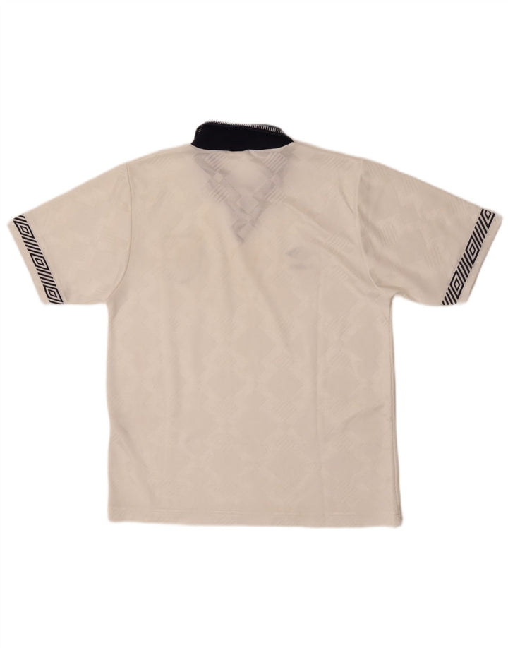 Мужской трикотажный топ с рисунком Umbro, Англия, 1990-1992 гг., маленький белый, спортивный