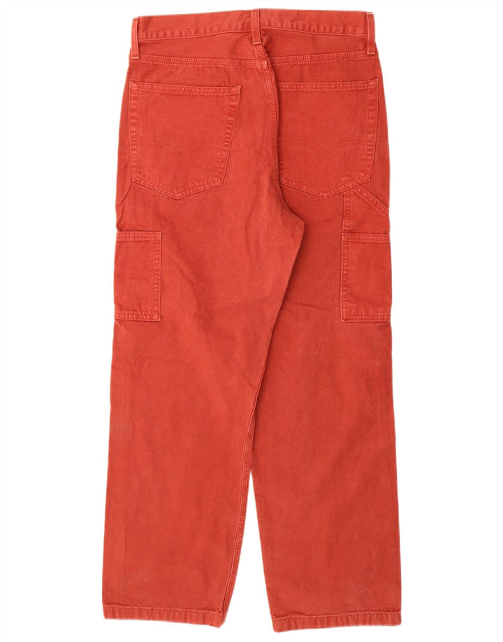Мужские прямые джинсы-карго Levi's W30 L30 красные, хлопковые