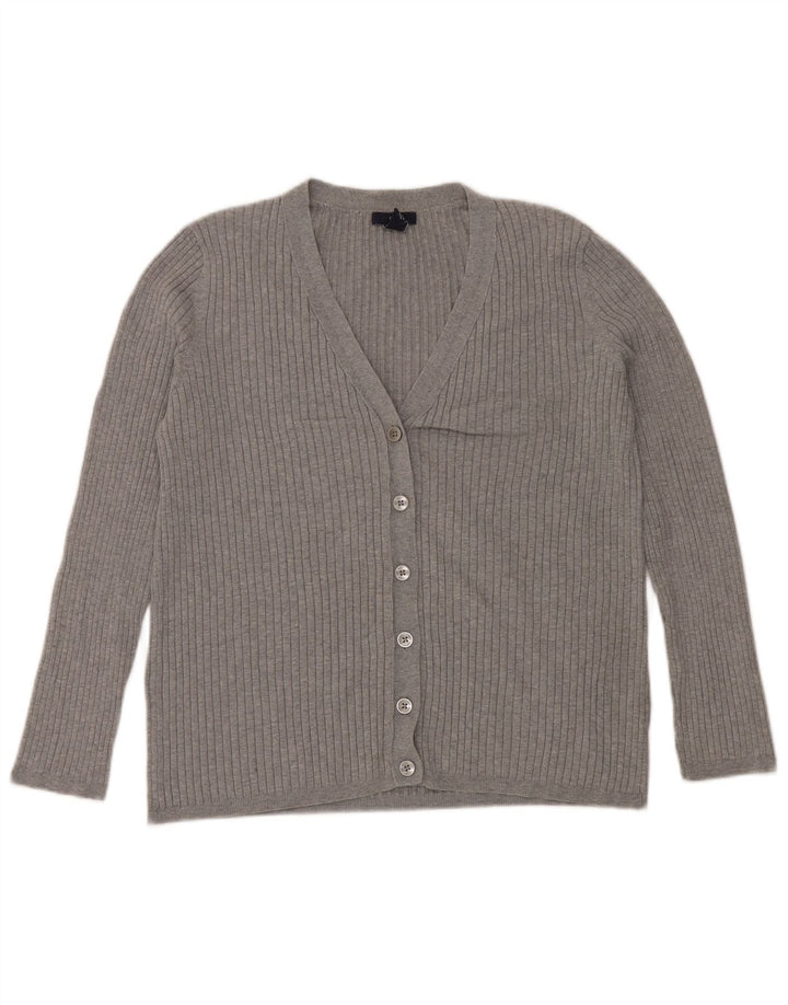 Женский кардиган Gap UK 14, большой серый хлопок, классический