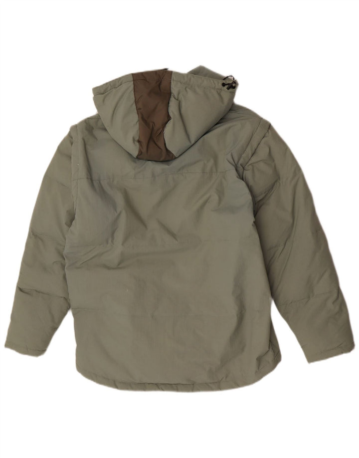 Мужская утепленная куртка Fila с капюшоном UK 38, средний зеленый полиамид