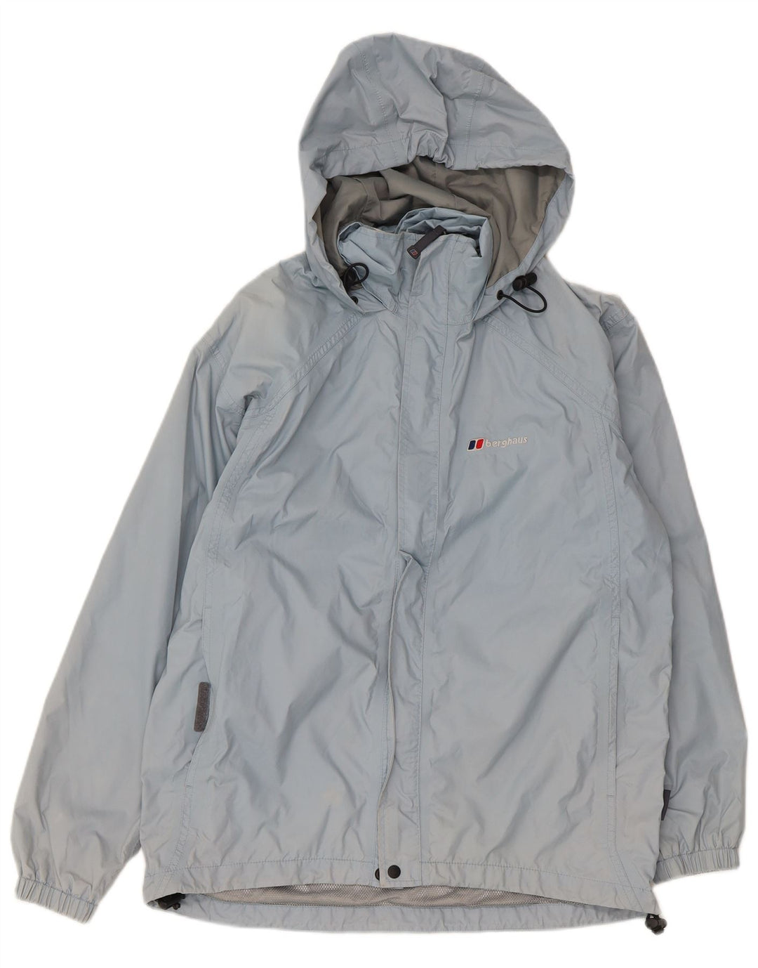 Berghaus Женская оверсайз-дождевик с капюшоном UK 10, маленький синий нейлон