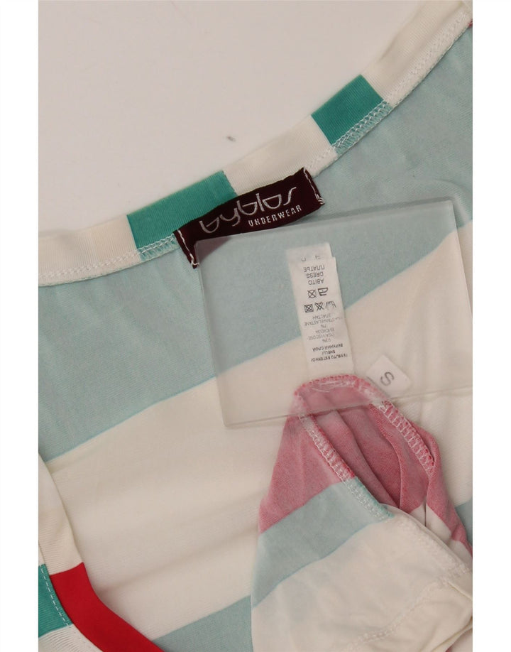 Женское базовое платье без рукавов Byblos, Великобритания, 10 маленьких разноцветных полосок