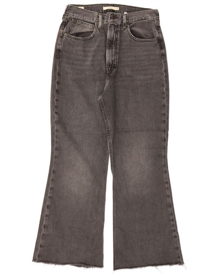 Женские расклешенные джинсы Levi's с высокой посадкой W30 L26 Серый хлопок