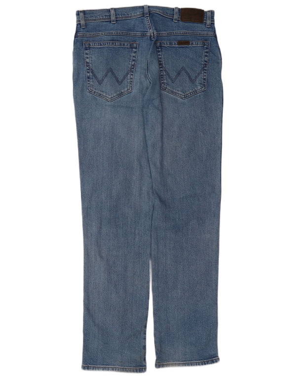 Джинсы мужские прямые WRANGLER W36 L34 синие, хлопок