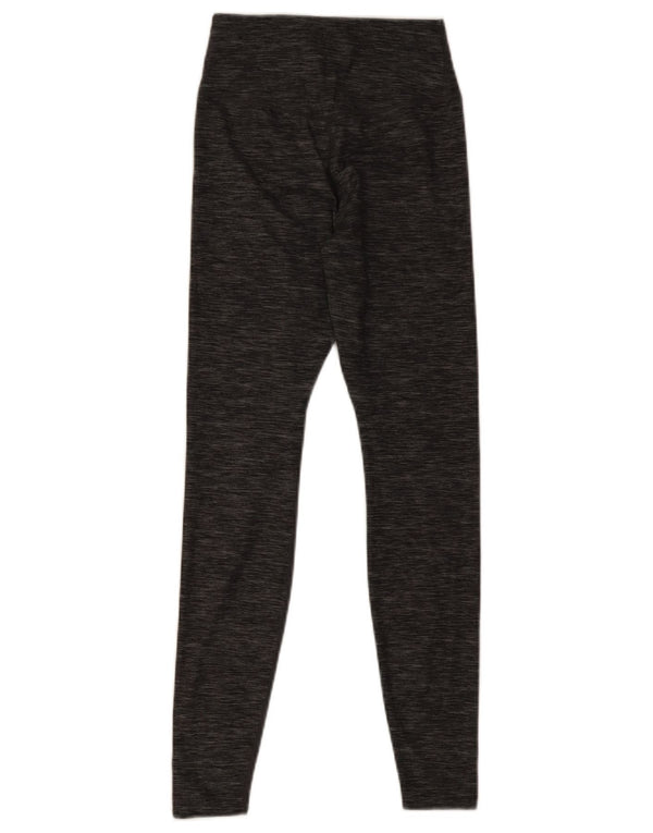 Женские леггинсы Nike Dri Fit UK 4 XS, серый полиэстер с крапинками