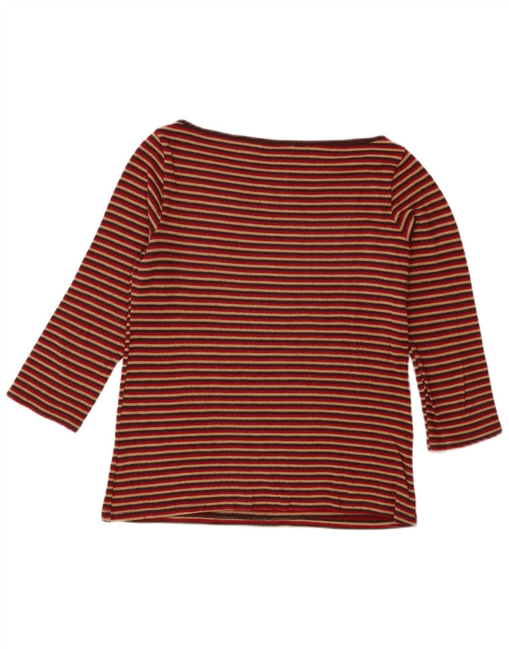 Женский топ Zara с рукавом 3/4, Великобритания, 14 больших разноцветных полосок