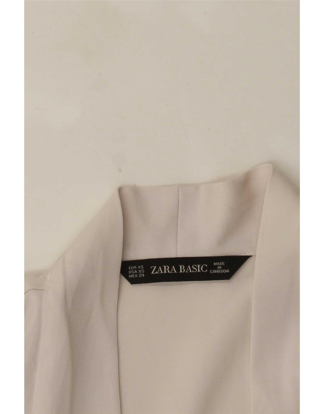 Женская блузка оверсайз с длинными рукавами Zara UK 6 XS, белая