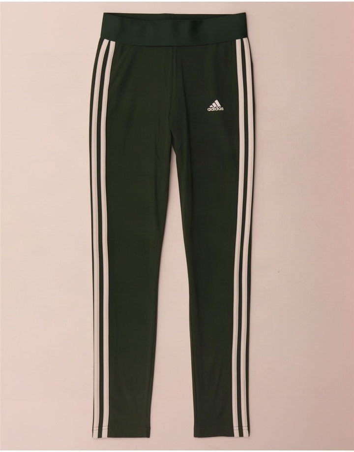 Женские леггинсы Adidas UK 4/6 XS, зеленые