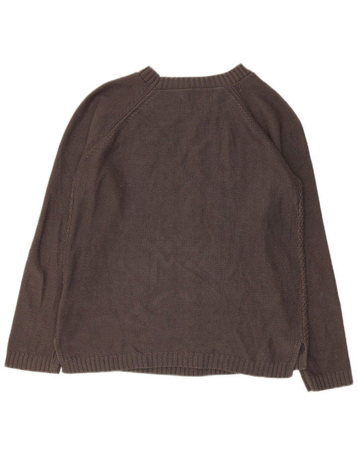 Женский свитер Kangol с вырезом «лодочка», Великобритания, 10, маленький, серый, акрил