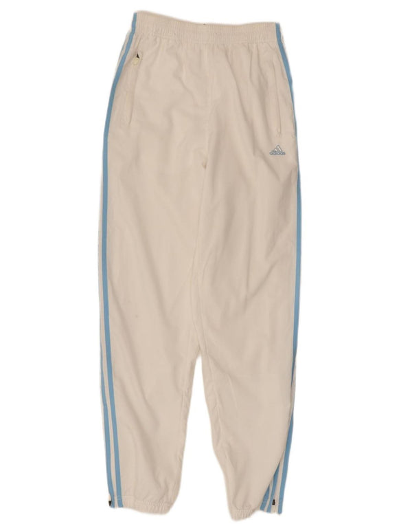 Женские спортивные брюки ADIDAS Джоггеры UK 10, маленькие белые, полиэстер