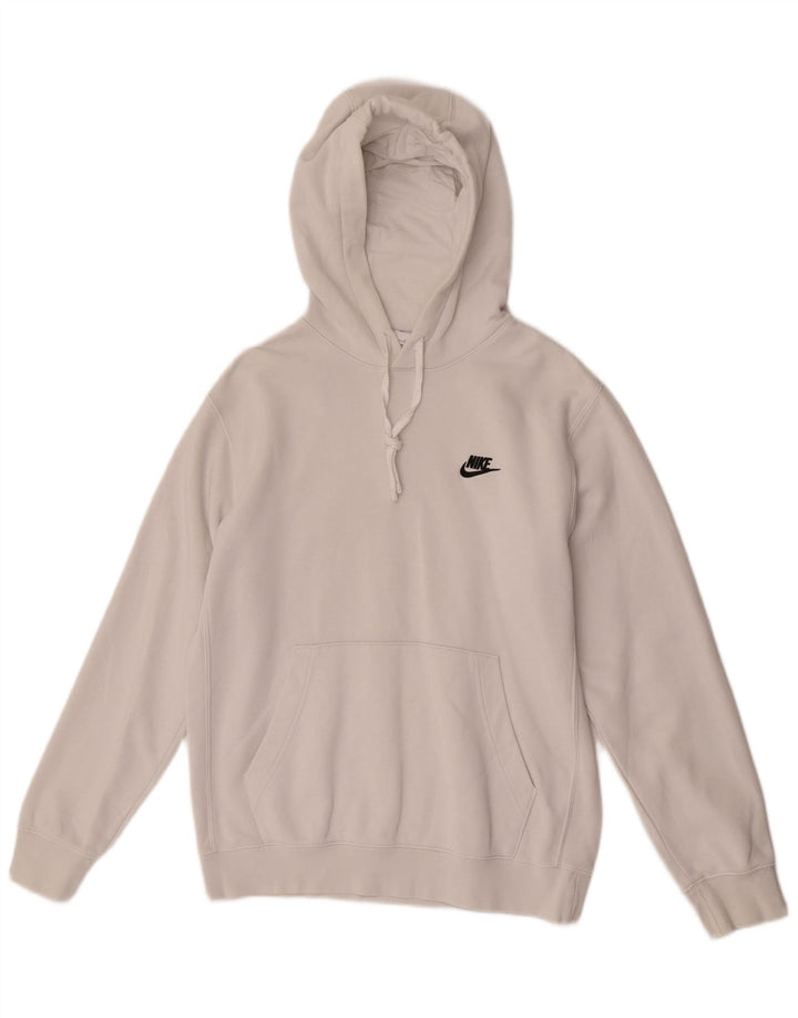 Мужской джемпер с капюшоном Nike, маленький белый, хлопковый
