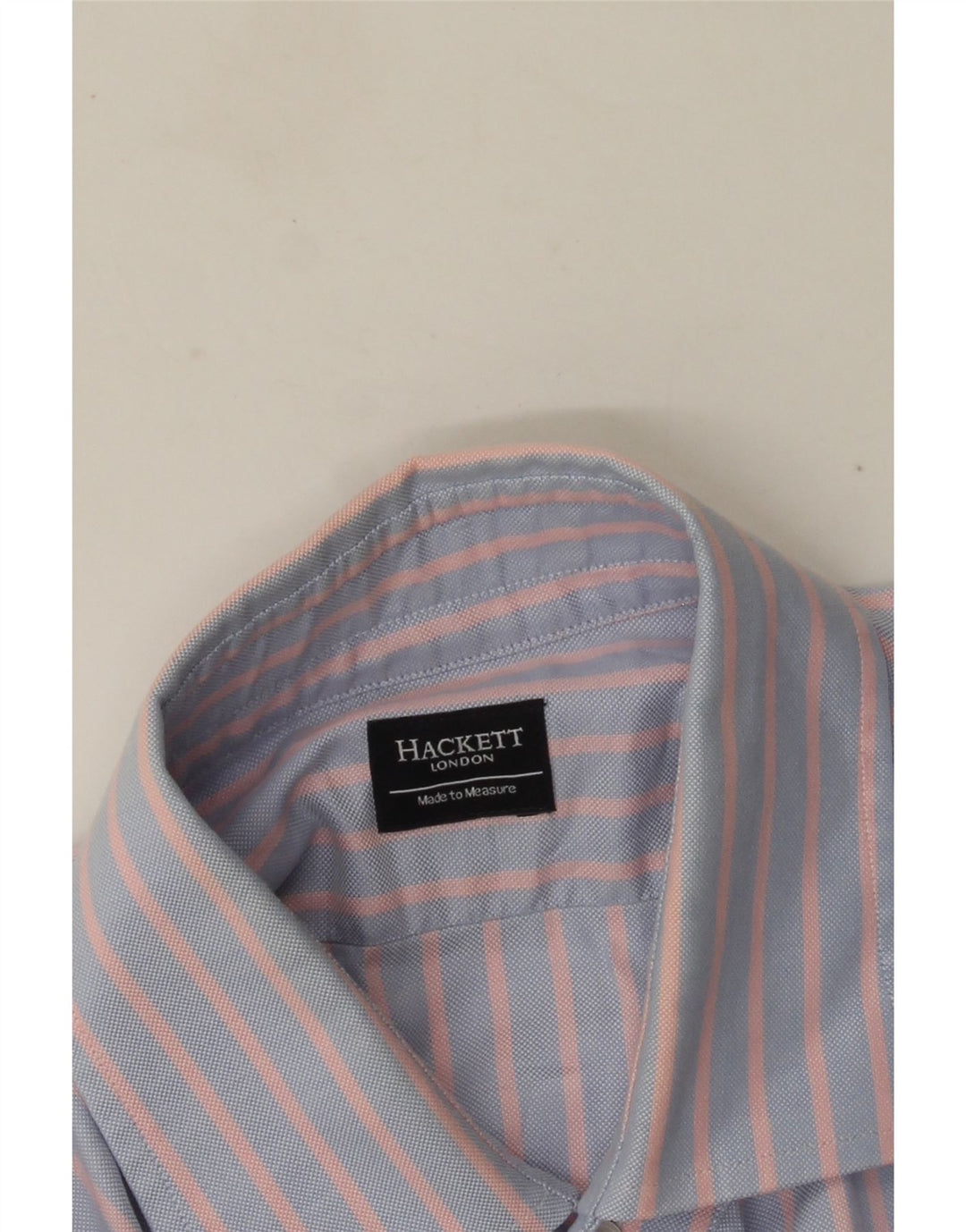 Hackett Мужская деловая рубашка среднего синего цвета в полоску