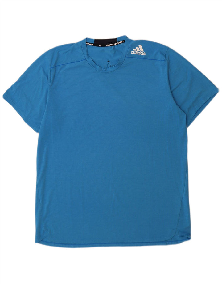 Adidas Мужская футболка Top XL Синий Полиэстер
