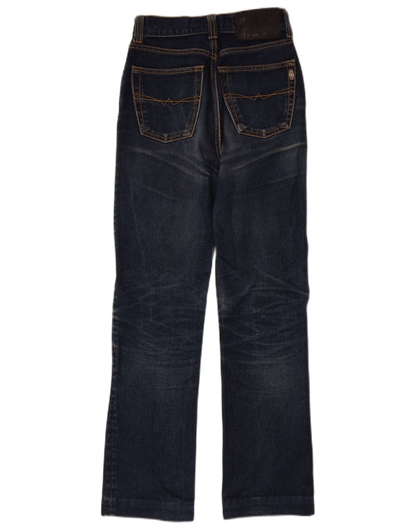 Винтажные женские джинсы Bootcut W26 L29, темно-синие хлопковые