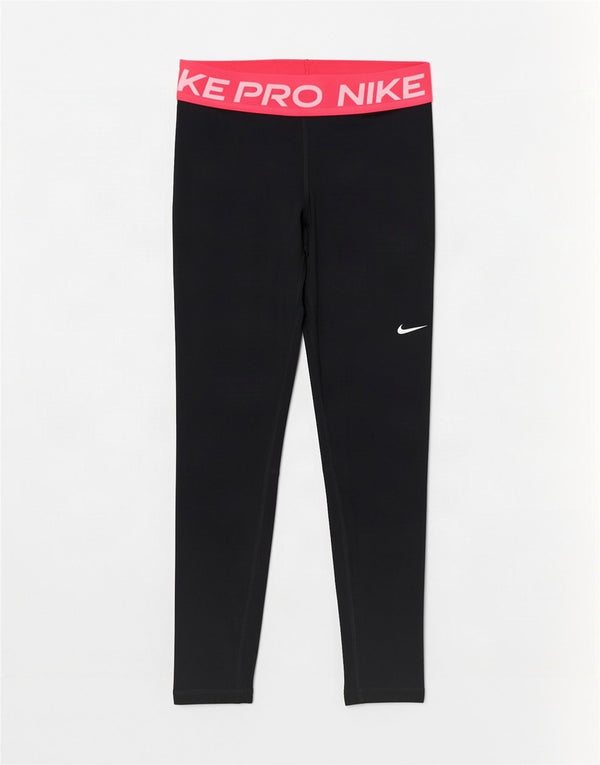 Женские леггинсы с рисунком Nike Dri Fit UK 8, маленькие черные, полиэстер с цветными блоками