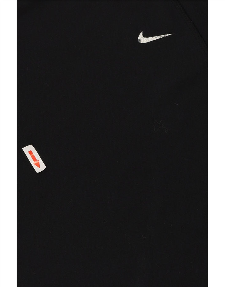Мужская футболка Nike Dri Fit, маленький черный полиэстер
