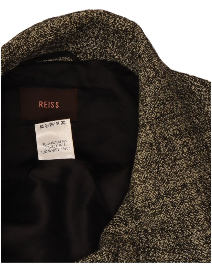 Женский пиджак Reiss на 4 пуговицах, Великобритания, 10, маленький, серый, шерстяной