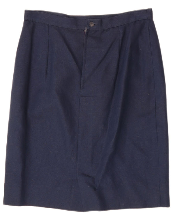 LUISA SPAGNOLI Женская прямая юбка IT 44 Medium W28 Темно-синий