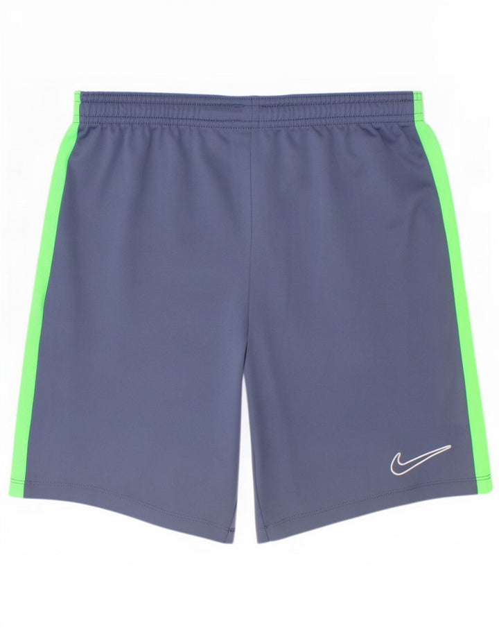 Спортивные шорты Nike для мальчиков 12–13 лет, большие синие полиэстер с цветными блоками