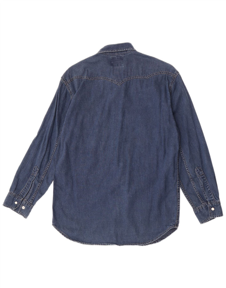 Мужская джинсовая рубашка Levi's, маленькая синяя, хлопок