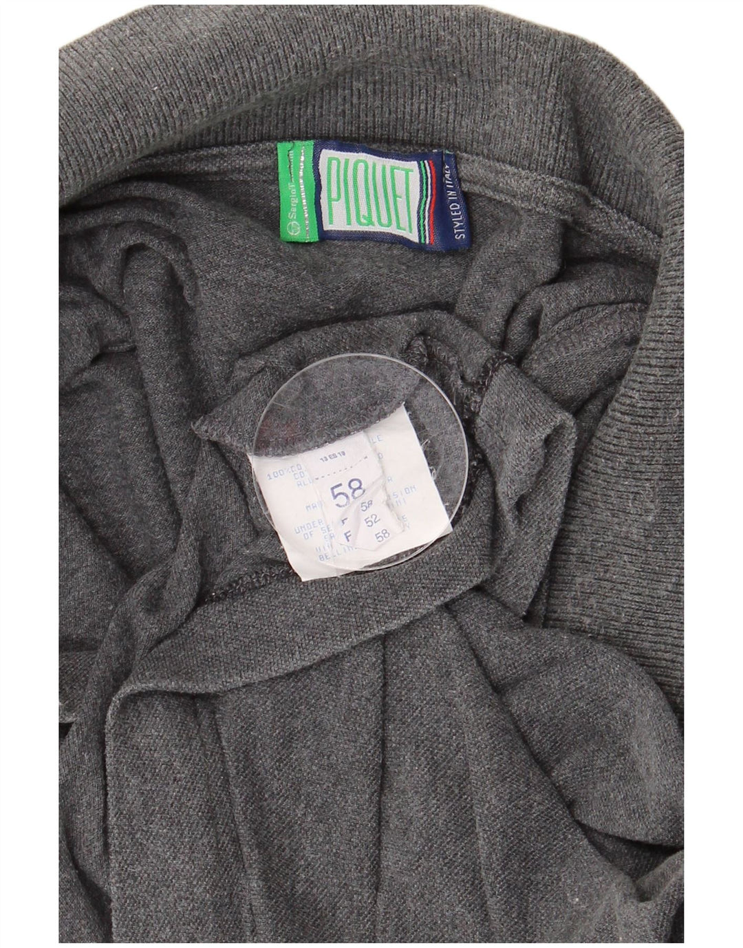 Мужская рубашка поло SERGIO TACCHINI IT 58 2XL Серый хлопок