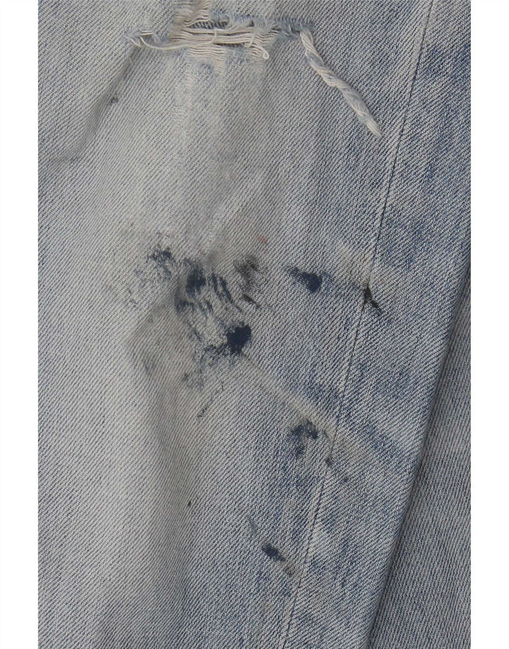 Мужские потертые свободные джинсы Superdry W30 L30, синий хлопок