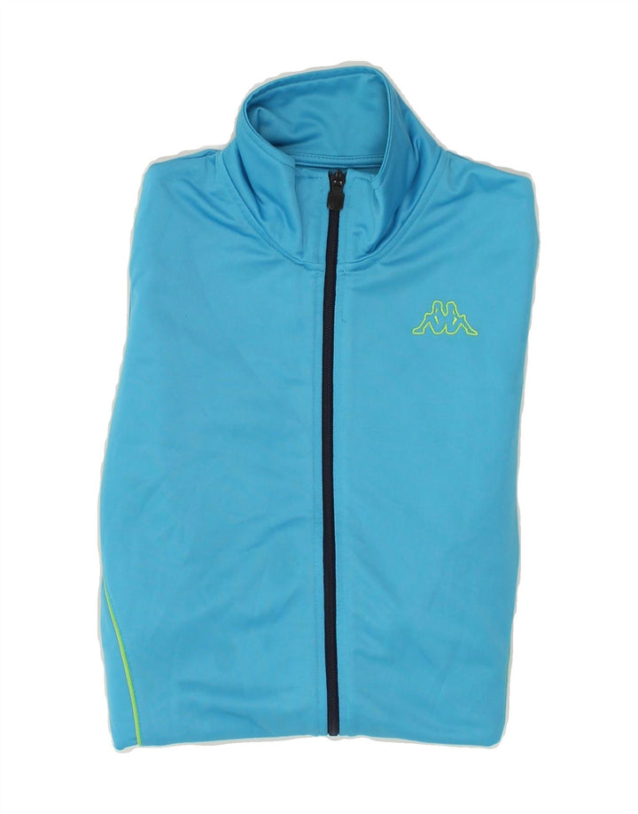 KAPPA Womens Tracksuit Top Jacket UK 10 Small Blue Polyester Vintage Kappa and Second-Hand Kappa from Messina Hembry 
