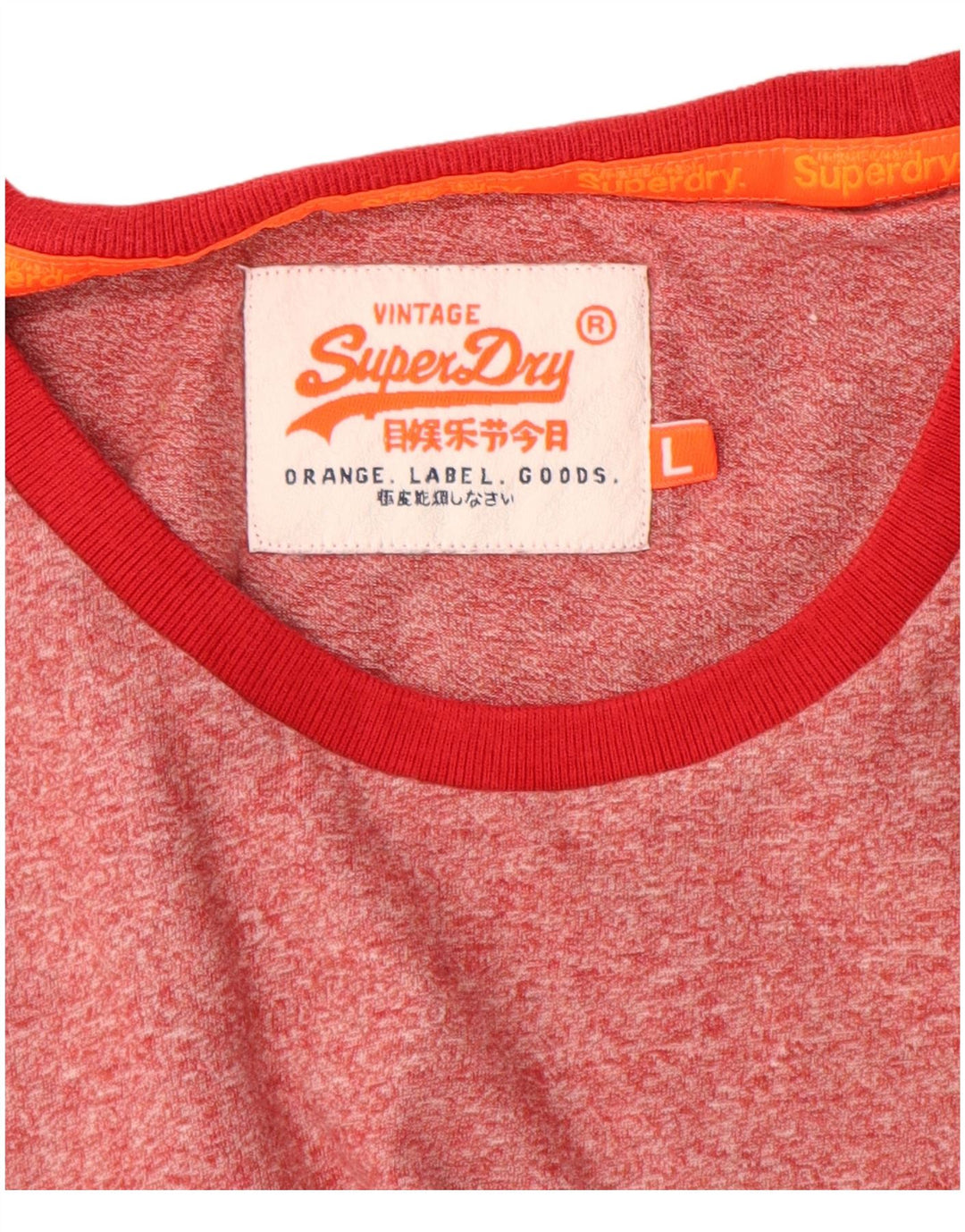 Мужская футболка с рисунком Superdry, большая красная в крапинку