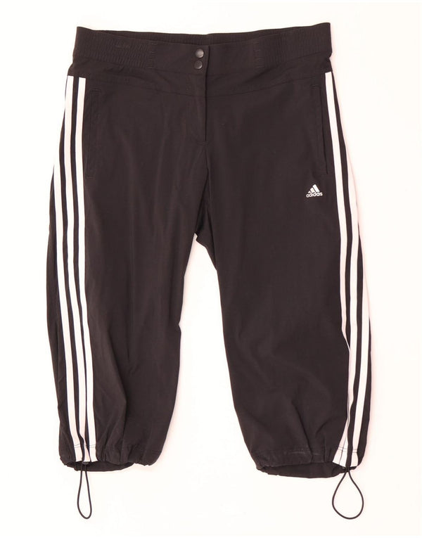 Женские шорты-бермуды Adidas Climalite UK 12 Medium W32, черный нейлон