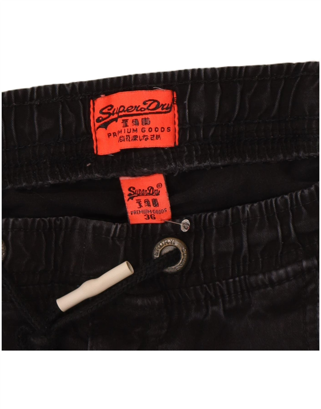 Мужские брюки-джоггеры Superdry W36 L30 Серые, хлопок
