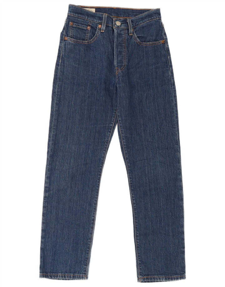 Женские прямые джинсы Levi's 501 W24 L26 синие, хлопок
