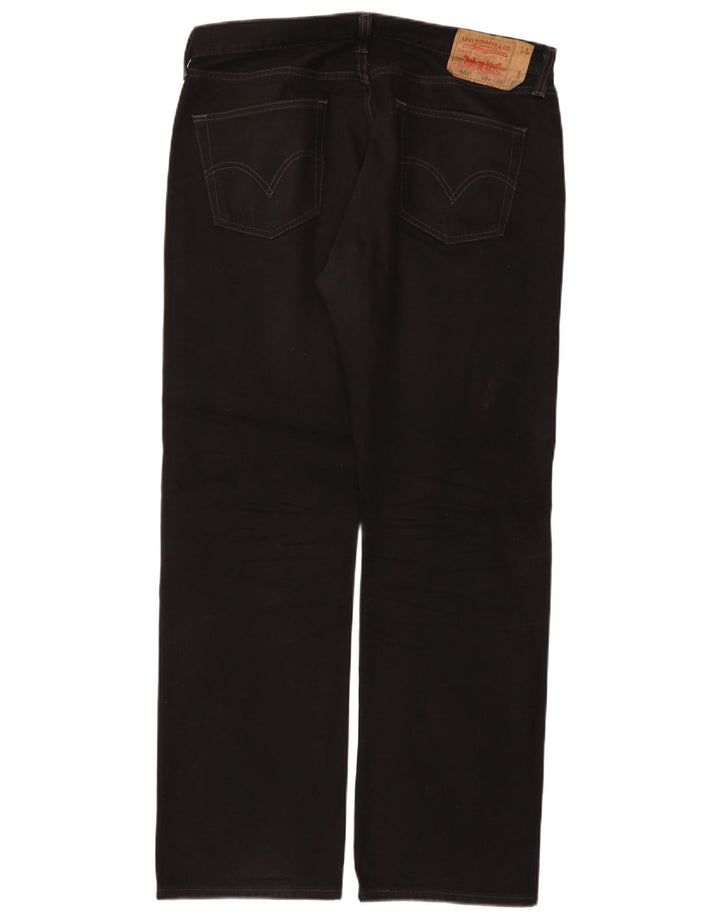 Мужские прямые джинсы Levi's 501 W36 L32, черный хлопок
