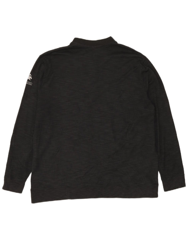 Мужской пуловер с воротником на молнии Nike Dri Fit 2XL, черный в крапинку