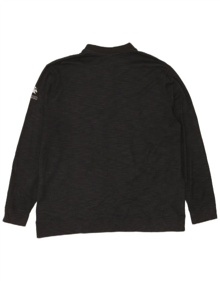 Мужской пуловер с воротником на молнии Nike Dri Fit 2XL, черный в крапинку