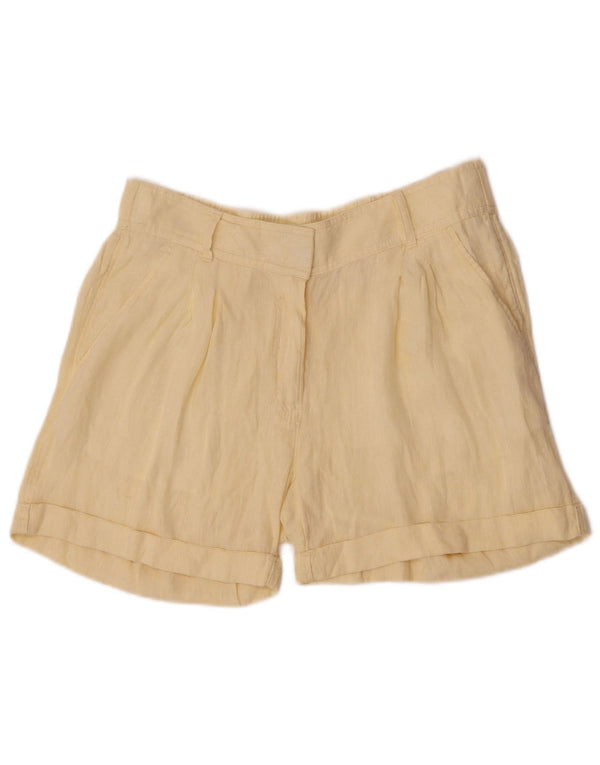 Женские шорты чинос Marks & Spencer UK 12 Medium W30 Желтый лен
