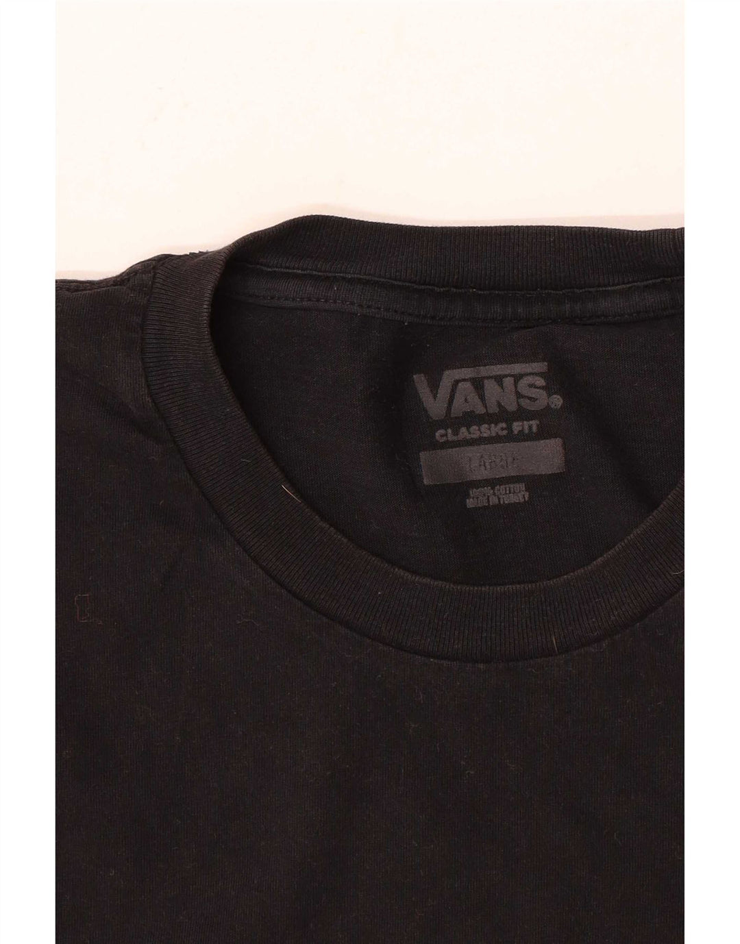 Мужская футболка классического кроя Vans, большой черный хлопковый топ