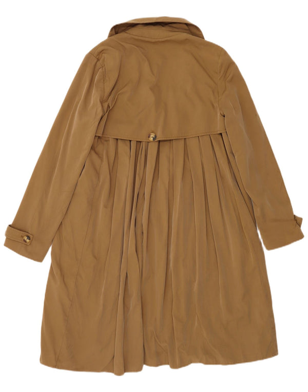 Винтажный женский открытый тренч UK 10, маленький коричневый цвет