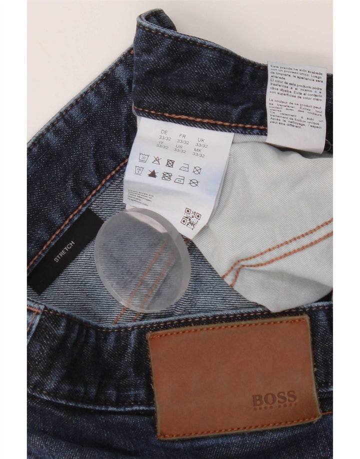 Женские узкие джинсы Hugo Boss W33 L32 Синие, хлопок