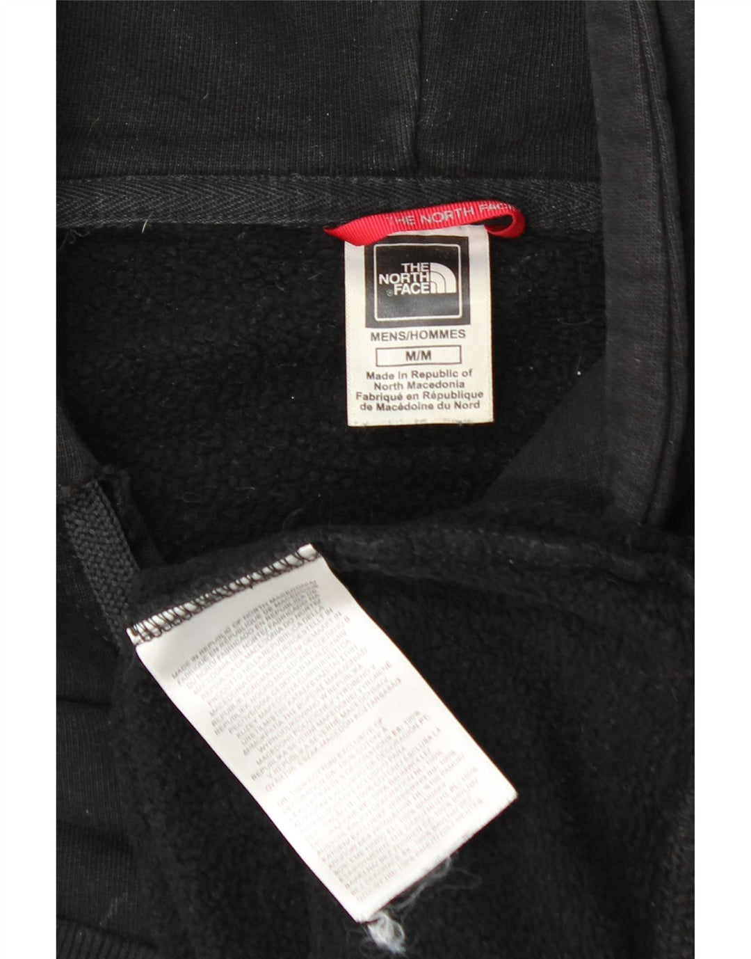 Мужской джемпер с капюшоном THE NORTH FACE, черный, хлопковый, среднего размера