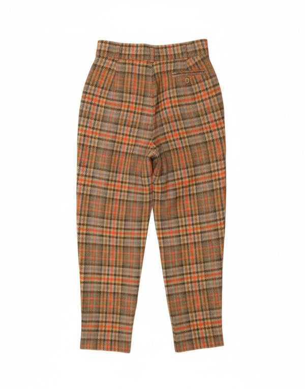 Винтажные женские брюки чинос с высокой талией IT 42 Medium W26 L26 Разноцветные