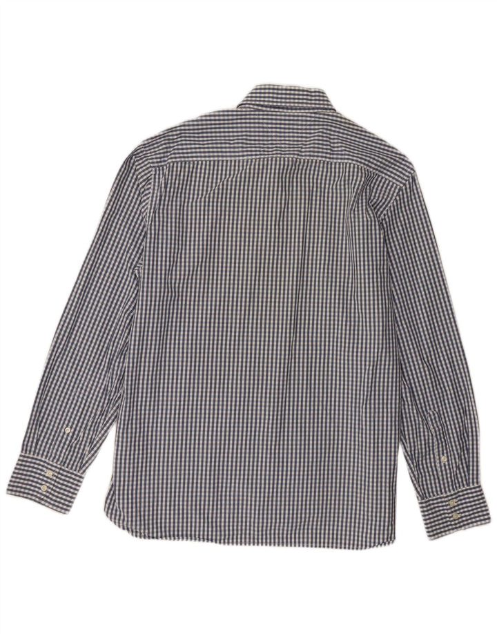 Мужская рубашка Tommy Hilfiger XL, синяя, хлопок в мелкую клетку