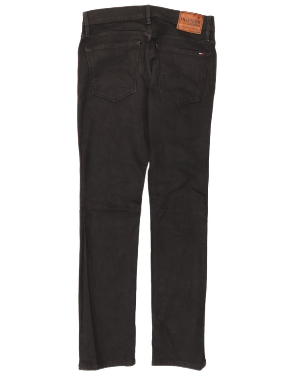 Мужские прямые джинсы Tommy Hilfiger W32 L32, черный хлопок
