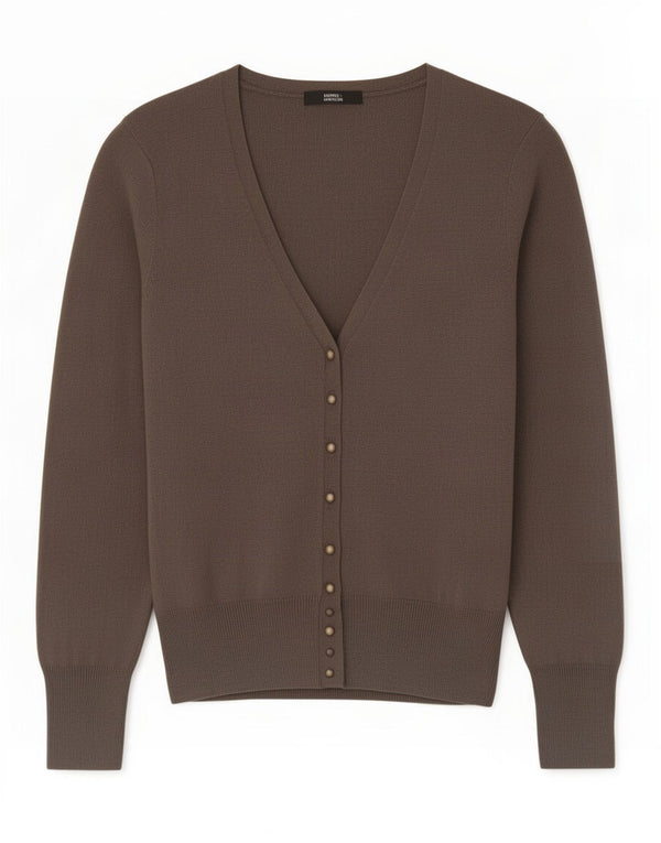 Женский кардиган Marks & Spencer UK 12 Средний Серый Вискоза