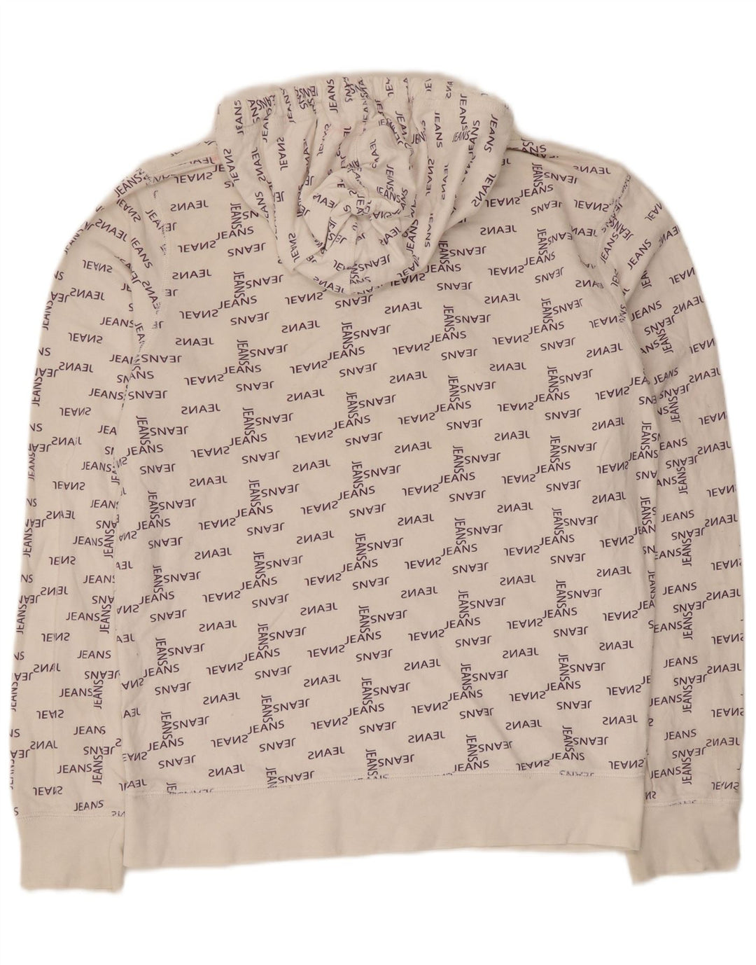 Мужской джемпер с капюшоном Jack & Jones с рисунком, средний белый хлопок, хлопок