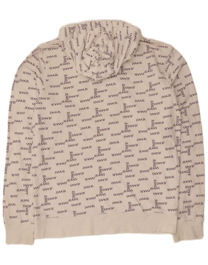 Мужской джемпер с капюшоном Jack & Jones с рисунком, средний белый хлопок, хлопок